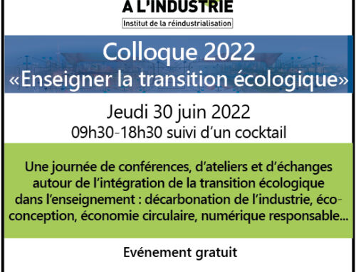 Programme du colloque « Enseigner la transition écologique » – 30/06/2022